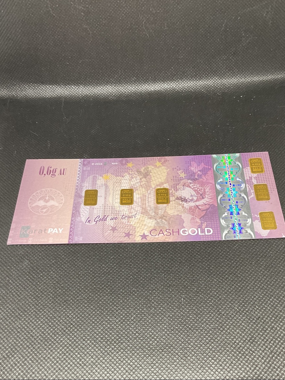 KaratPay 6x 0.1 Gram Gold